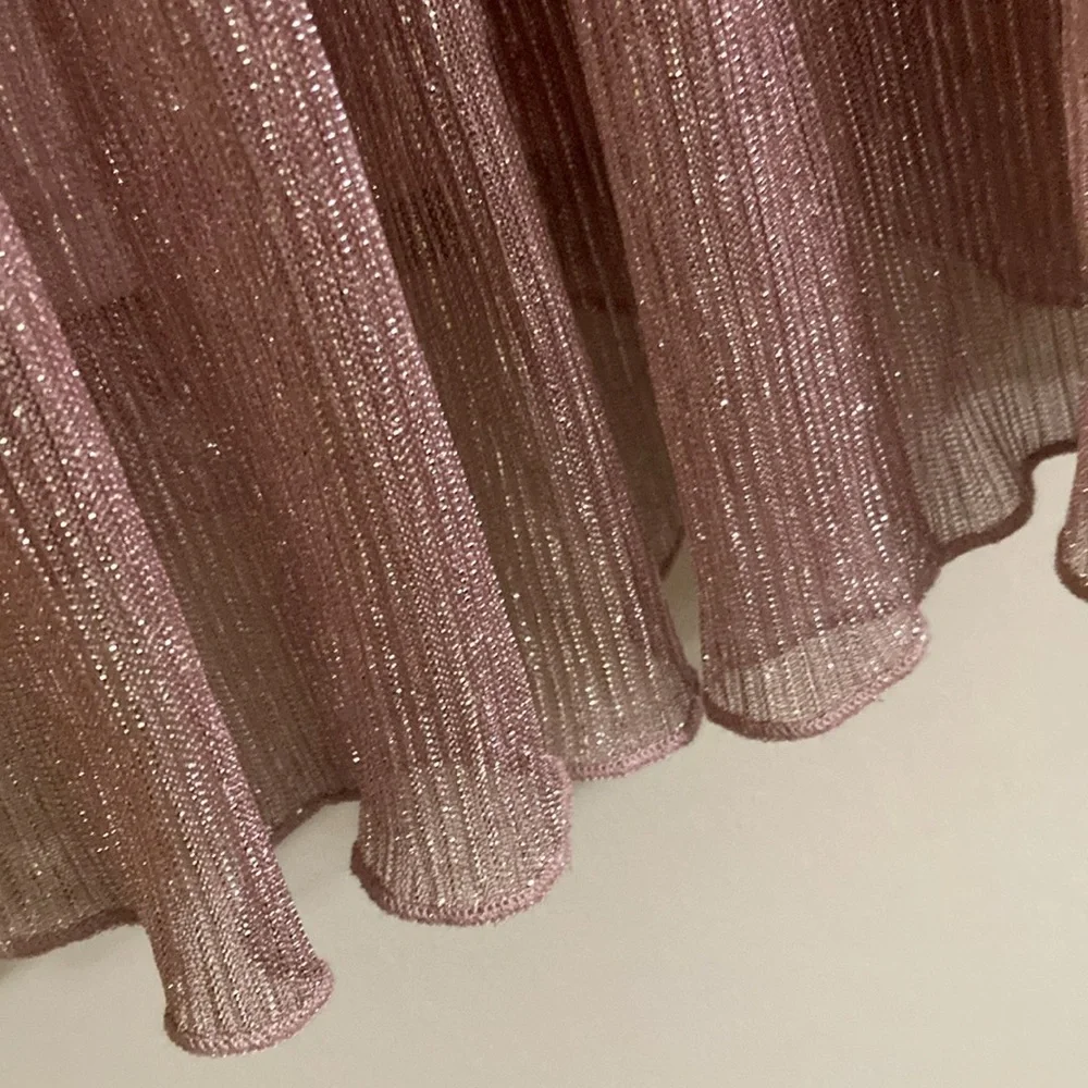 Forever 21 Tiered Babydoll Metallic Dress - Picture 4 of 13